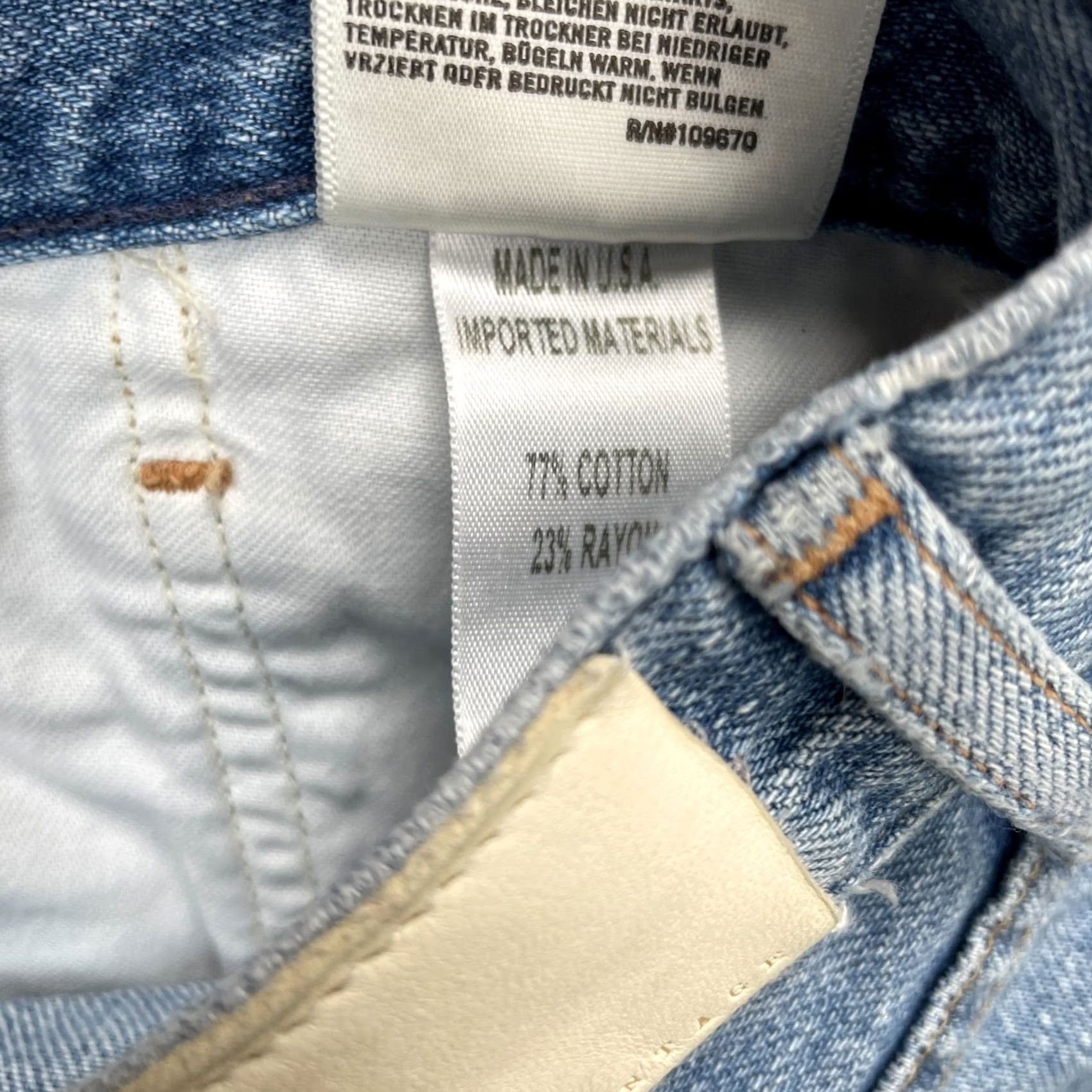 Citizens Of Humanity Citizens of Humanity Jeans Womens 33x27 Blue Liya High Rise Crop Distressed Jeans/Denim City Preppy 5-Pocket Womens Casual Crop丈 Size 24" / US 00 / IT 34 - 6 Thumbnail