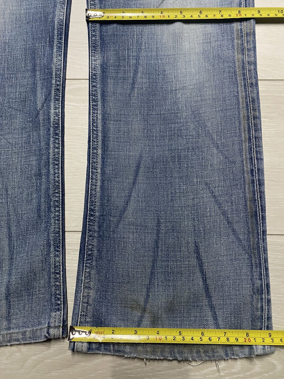 KOZABURO × Wrangler Wrangler Euro Fit Wide Leg Baggy Distressed Jeans Size US 34 / EU 50 - 11 Thumbnail