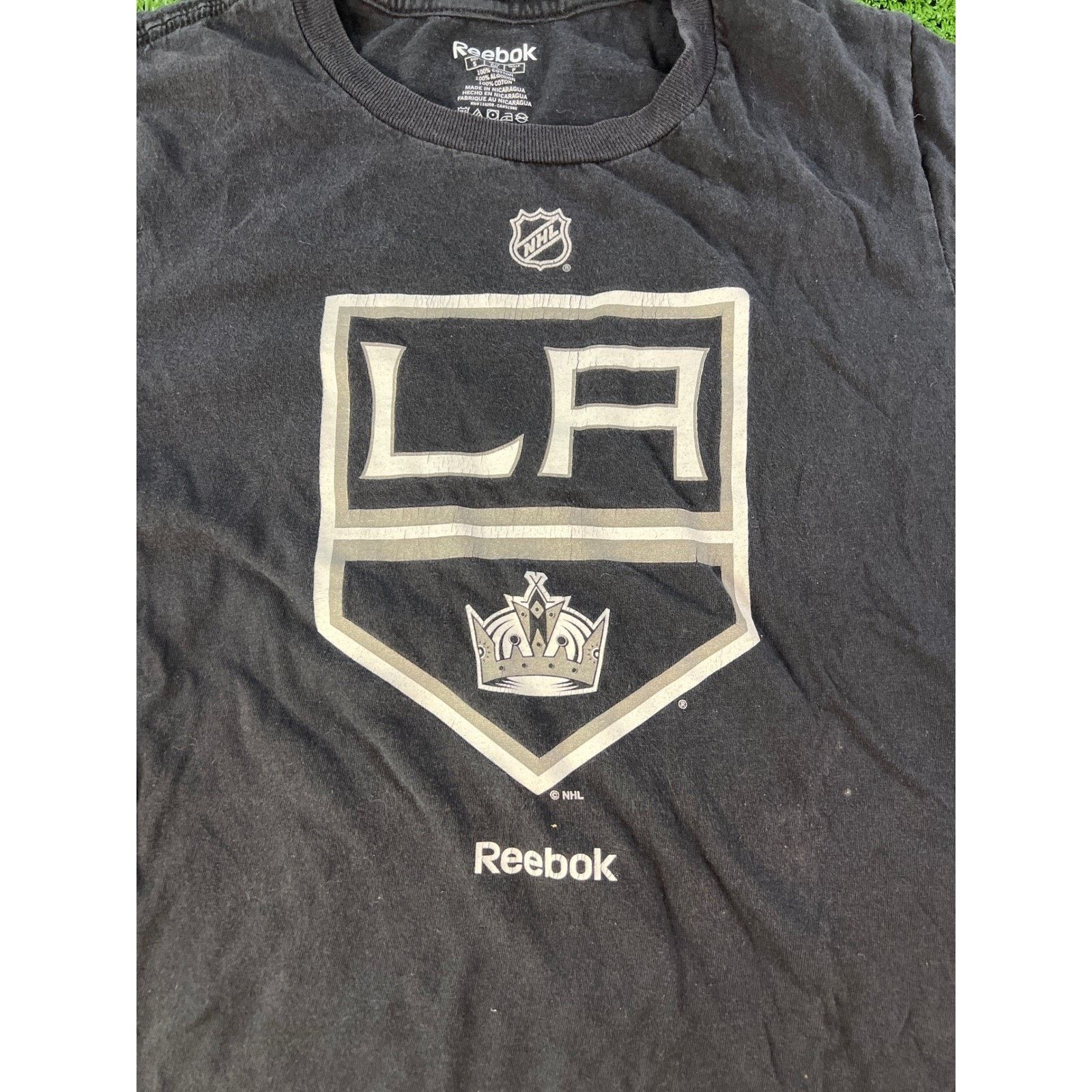 Reebok Reebok Los Angeles Kings LA NHL Black T Shirt Mens Size S Size US 32 / EU 48 - 2 Thumbnail
