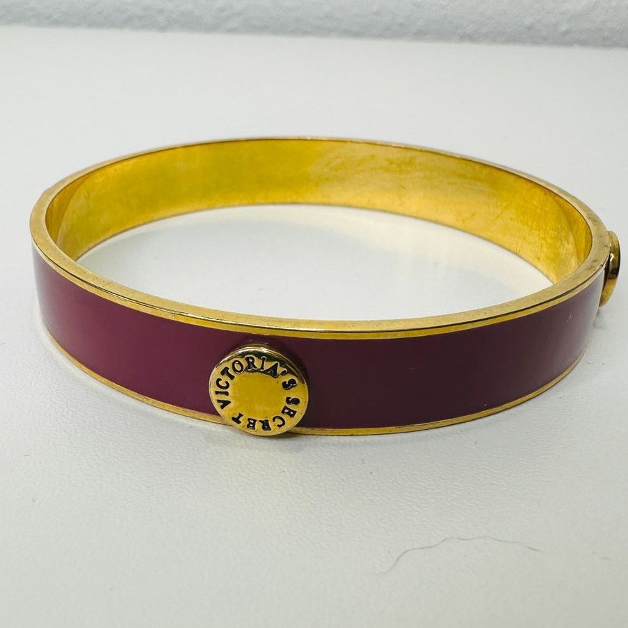 Victoria's Secret Victoria's Secret Purple & Gold Bangle Monogram Bracelet Size ONE SIZE - 6 Thumbnail