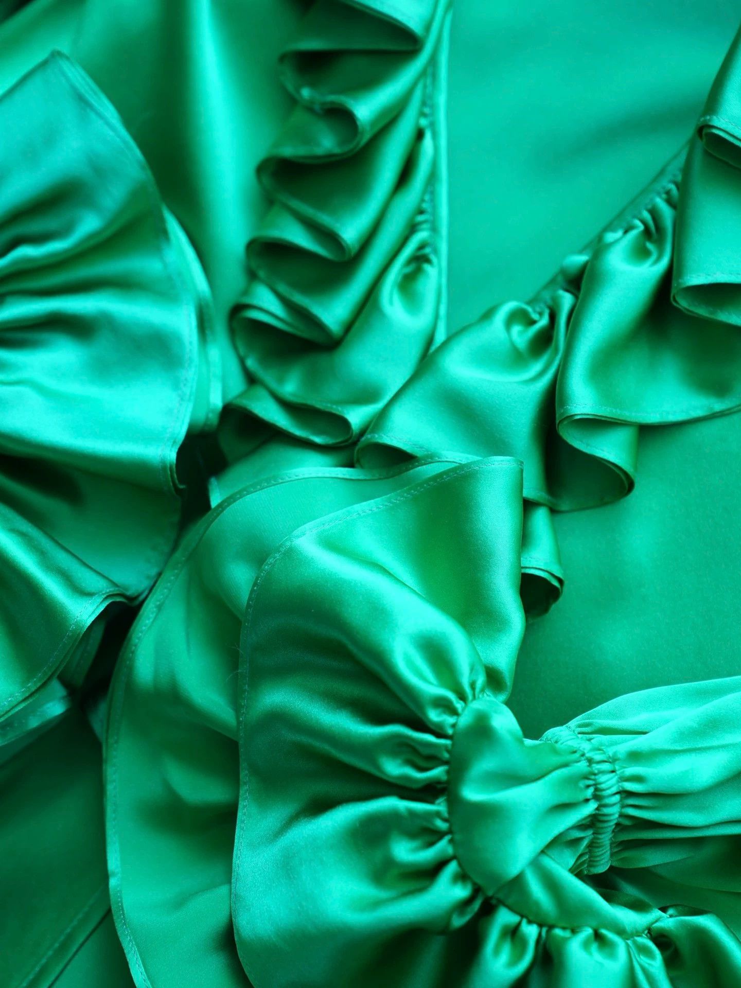 Other Handmade 100% Silk Green Vampire Shirt Size S / US 4 / IT 40 - 7 Thumbnail