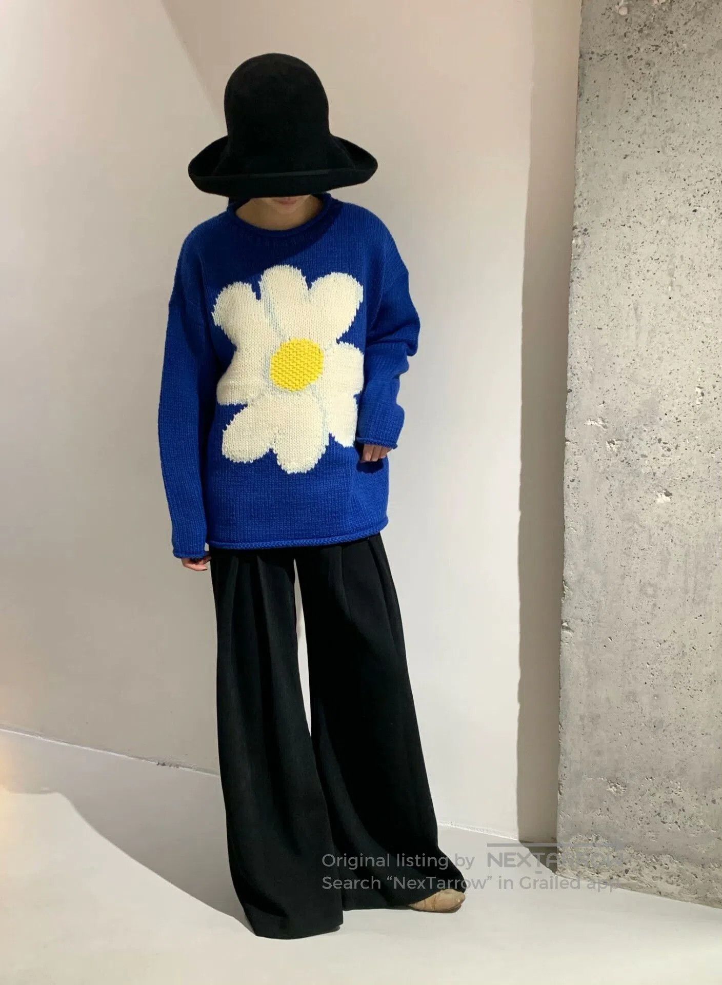 Japanese Brand Blue Daisy Sweater for Fall and Winter. Size M / US 6-8 / IT 42-44 - 5 Thumbnail