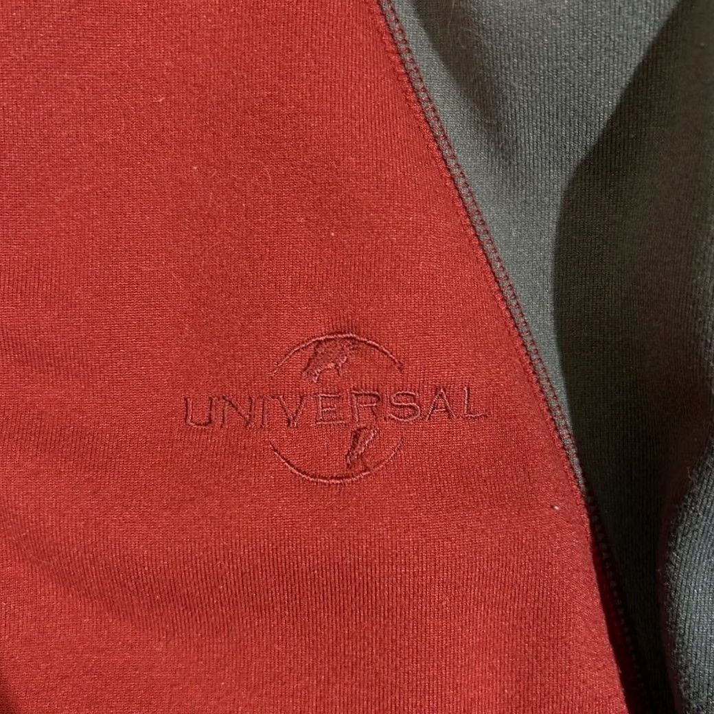 The Unbranded Brand Universal Orlando Fleece Jacket Red Full Zip Embroidered Logo Men XL Gray Jacket Size US XL / EU 56 / 4 - 2 Thumbnail