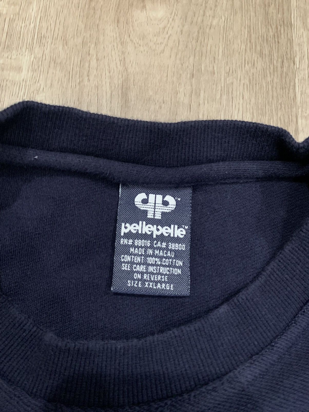 Marc Buchanan Vintage Pelle Pelle Logo Sweater Navy Size US XXL / EU 58 / 5 - 2 Thumbnail