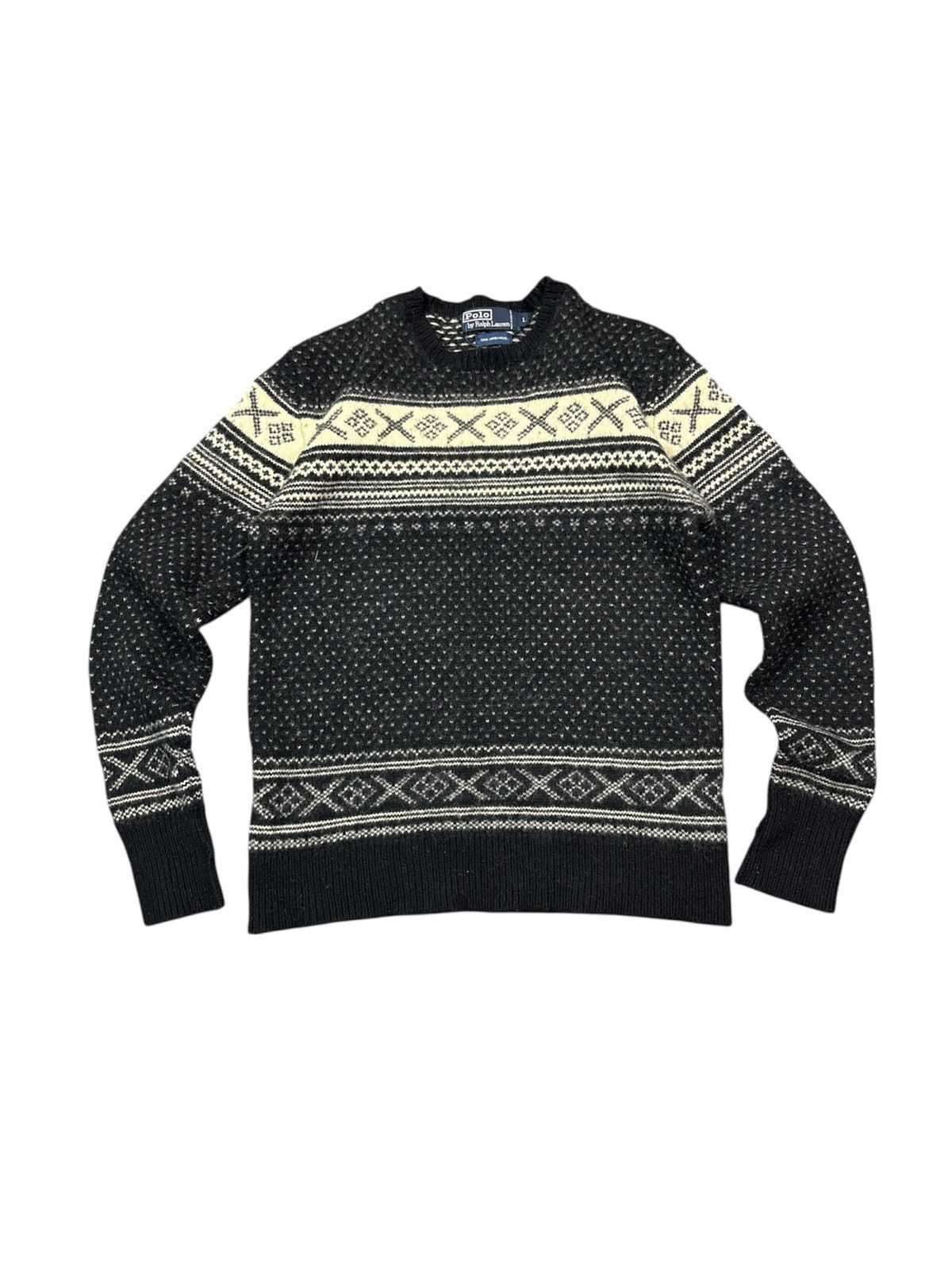 Polo Ralph Lauren 90s Vintage Polo Ralph Lauren Sweater Lambs Wool Knit Jumper Size US S / EU 44-46 / 1 - 1 Thumbnail