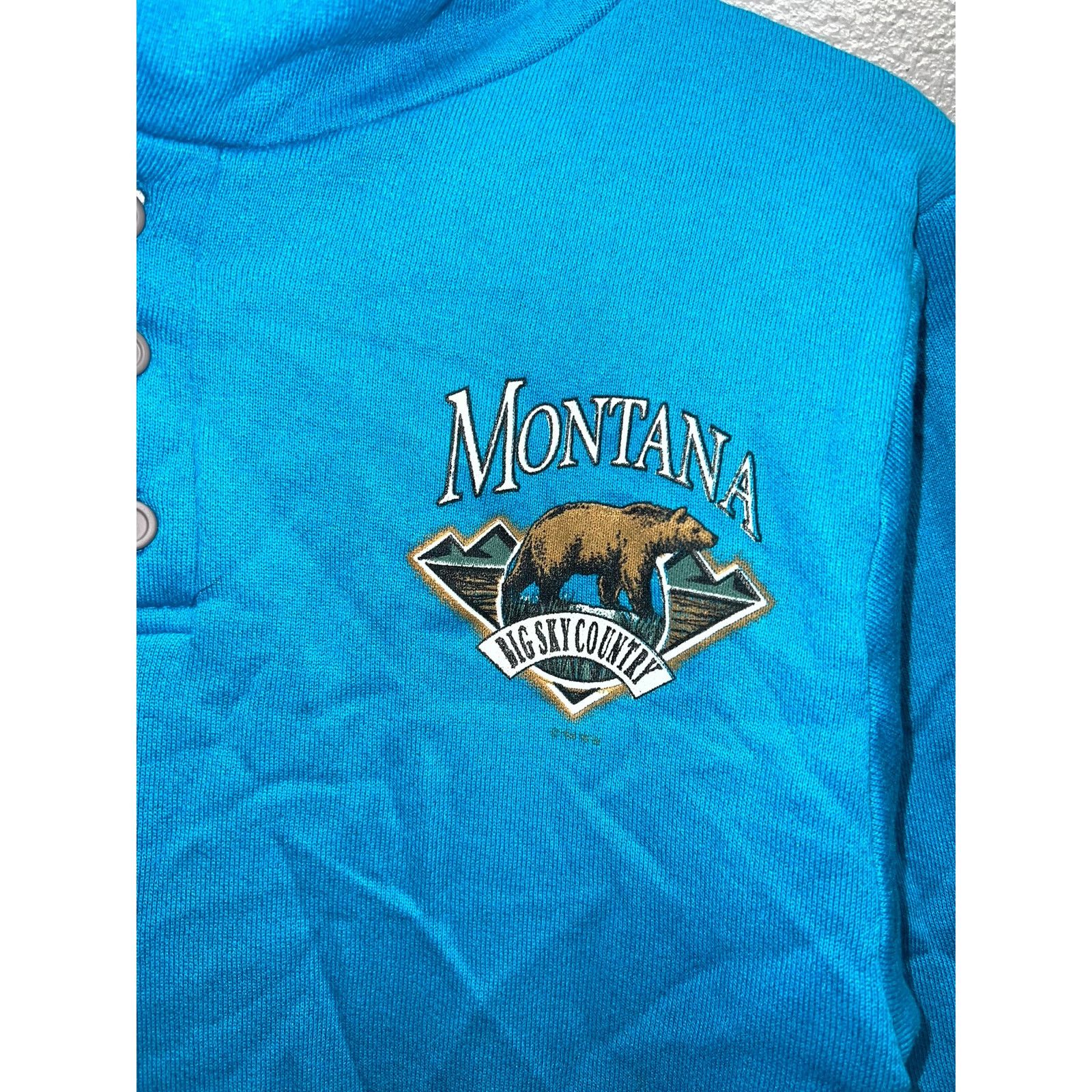 Vintage Vintage Montana Big Sky Country Hoodie Bear Animal 90s Small Size US S / EU 44-46 / 1 - 3 Thumbnail