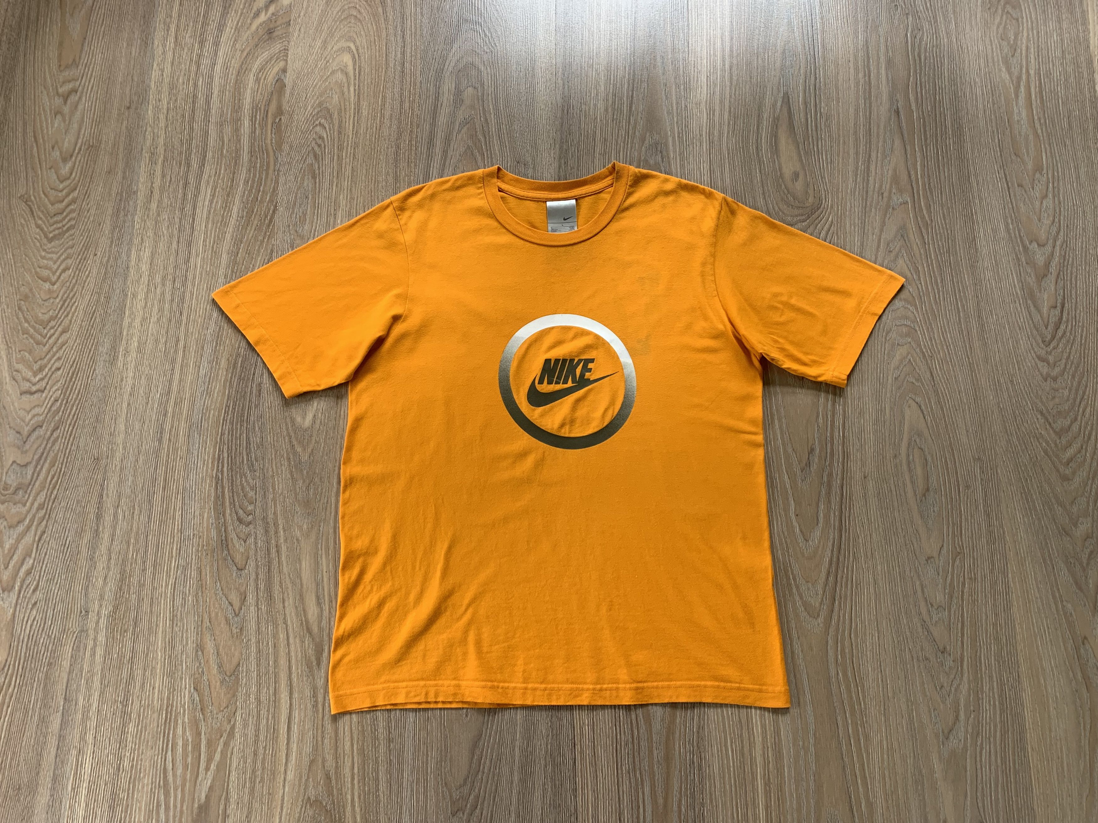 Nike × Vintage Vintage Nike Cotton Printed Circle Logo T-Shirt Size US L / EU 52-54 / 3 - 1 Thumbnail