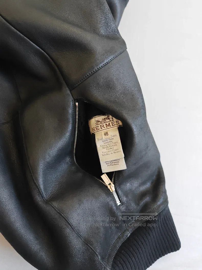 Hermes Hermes Leather and fur integrated jacket double-sided coat Size US S / EU 44-46 / 1 - 5 Thumbnail