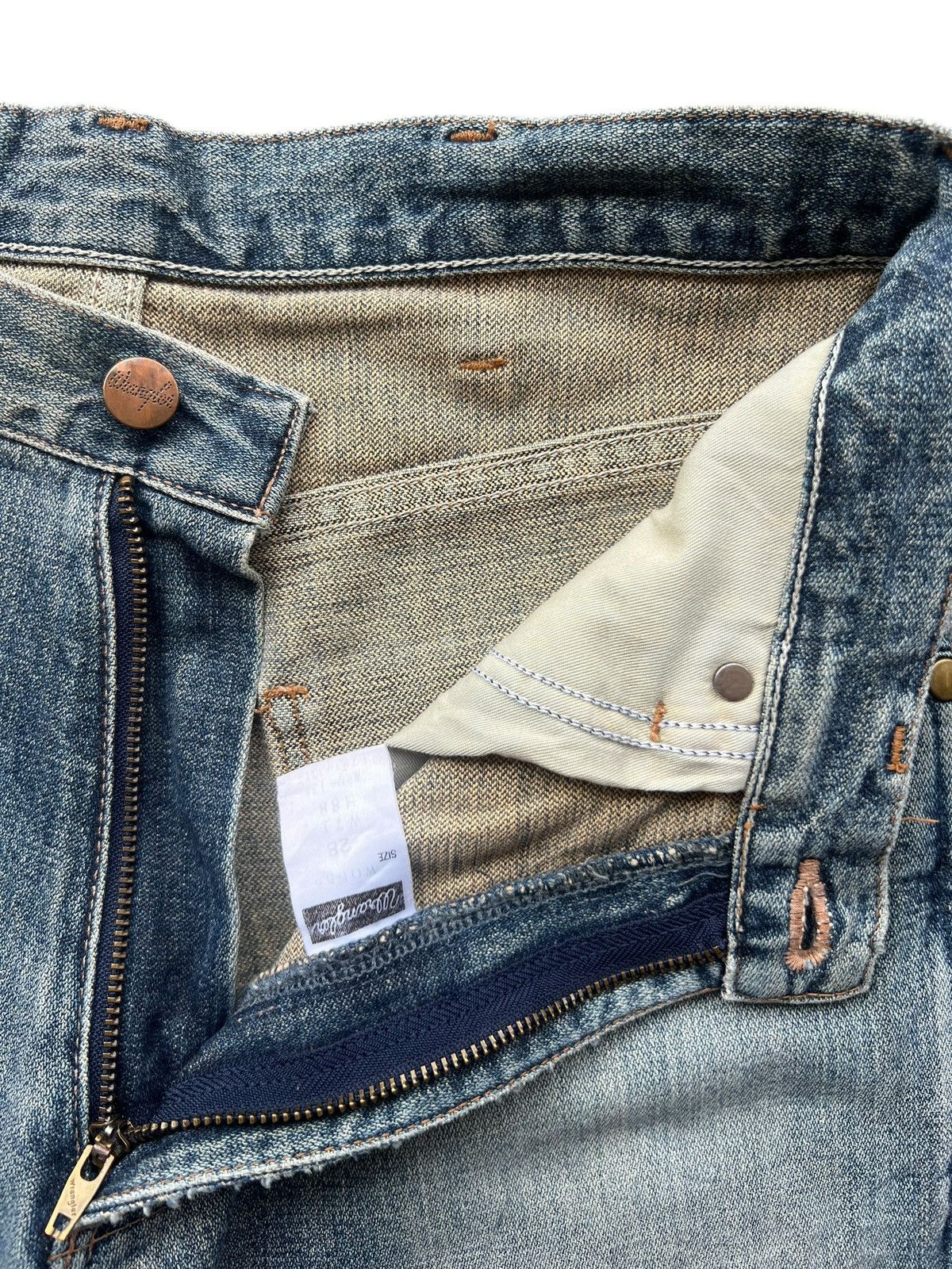 Wrangler Vintage Wrangler Distressed Denim Wide Baggy Jeans 30x30 Size US 30 / EU 46 - 10 Thumbnail