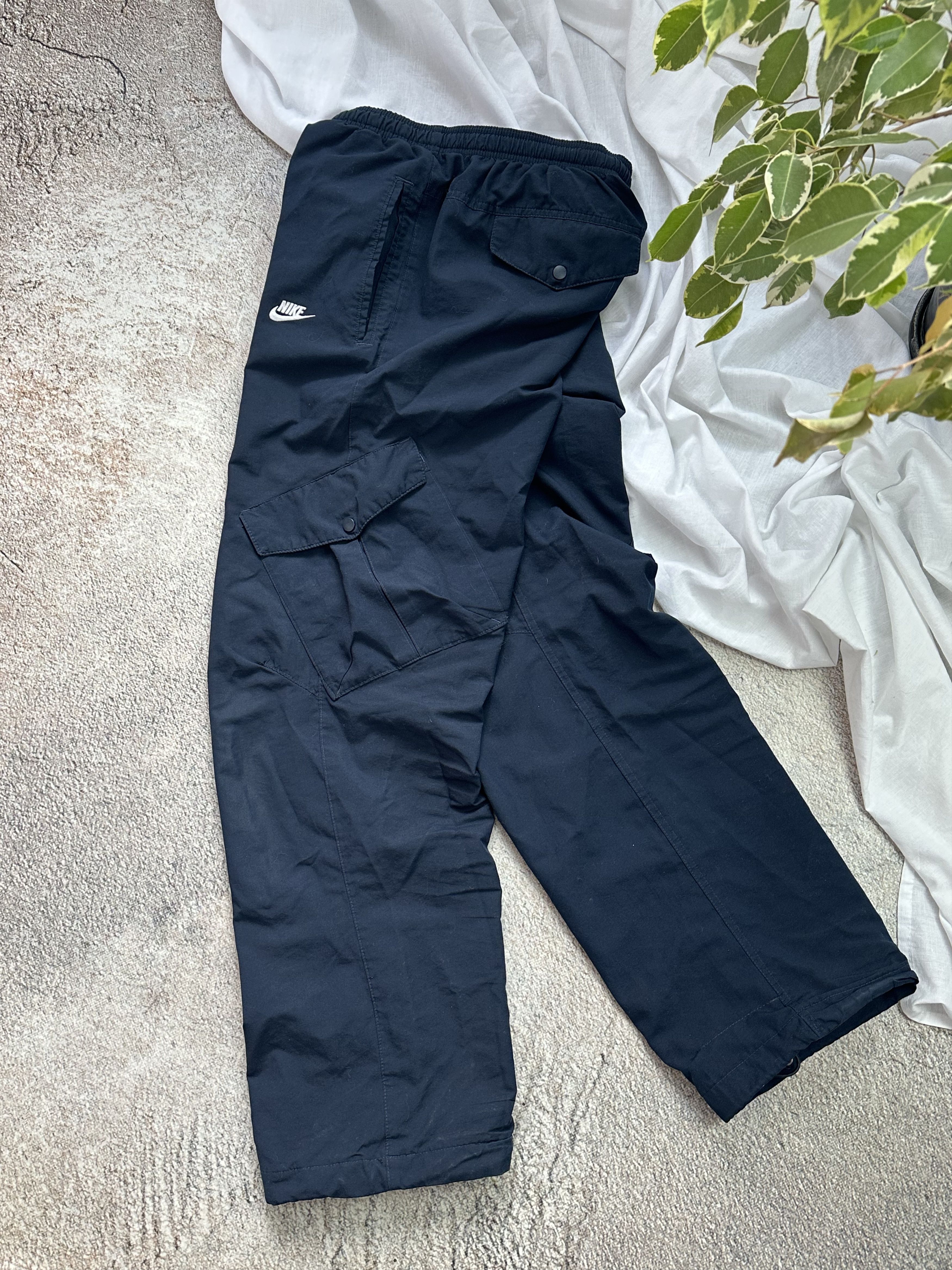 Nike × Vintage Vintage 00s RARE Nike Track Pants Baggy Nylon m Size US 34 / EU 50 - 4 Thumbnail