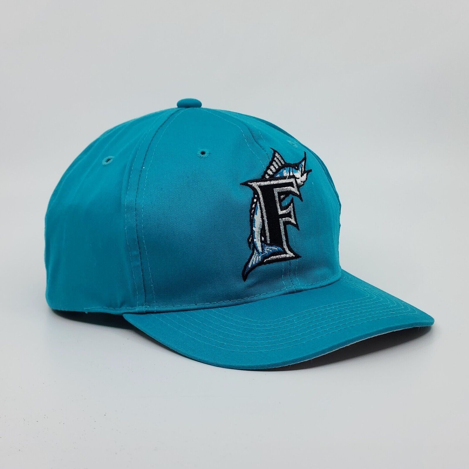 Vintage Vintage Florida Marlins MLB Logo Snapback Baseball Hat Size ONE SIZE - 2 Thumbnail