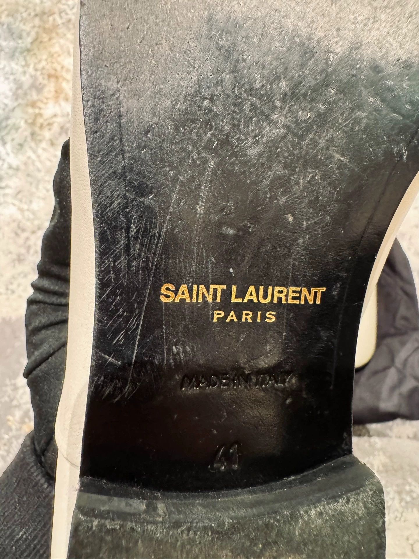 Saint Laurent Paris SLP White Pointed-Toe 100% Lambskin Shoes Rare Size US 8 / EU 41 - 6 Thumbnail