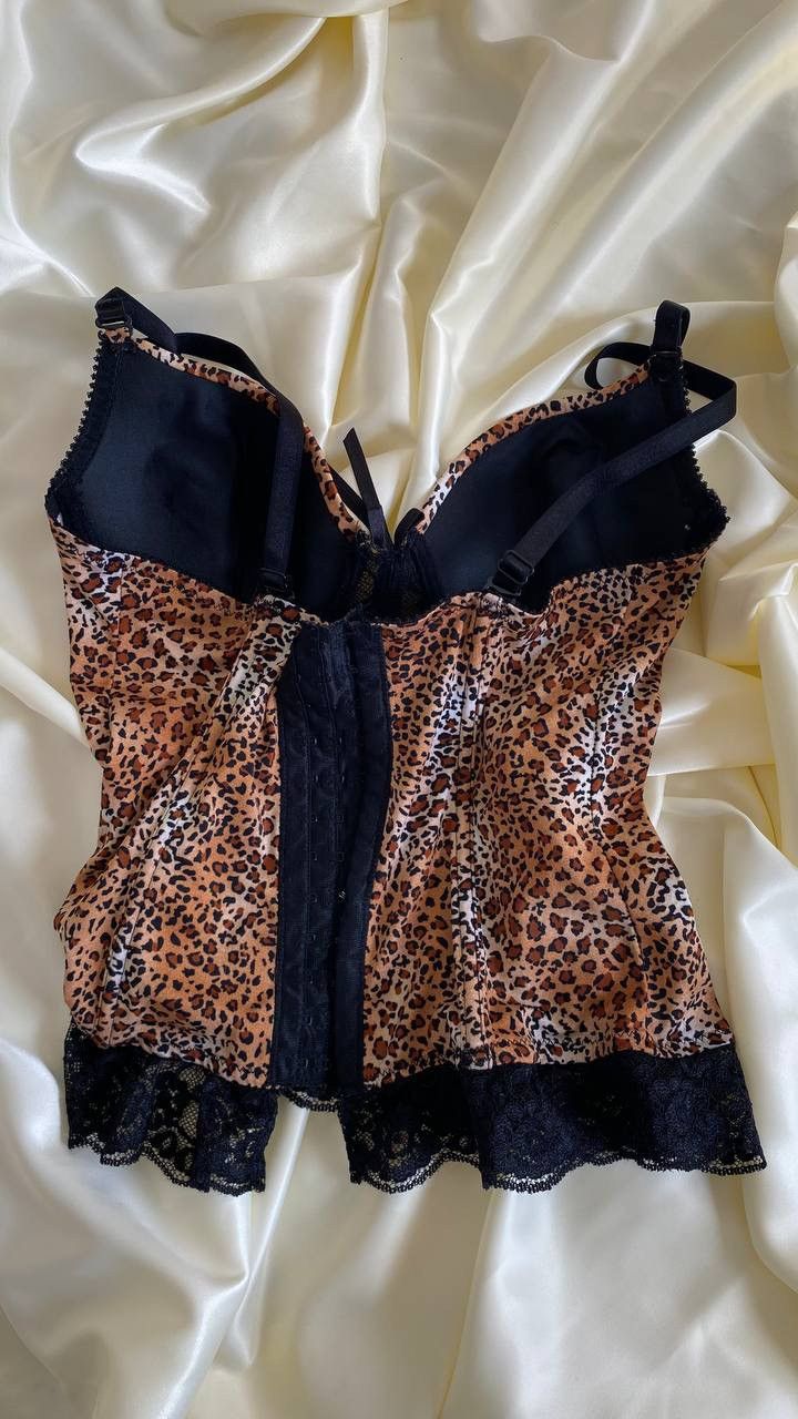 Vintage Vintage leopard corset top Size S / US 4 / IT 40 - 5 Thumbnail