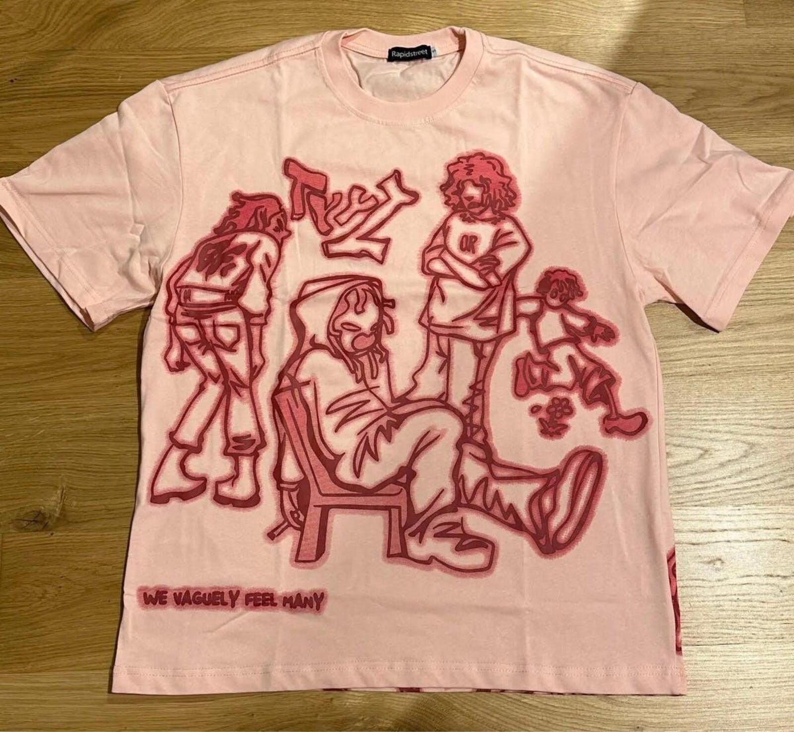 Other Streetwear Funny Anime Cartoon Graphic Oversized T-Shirt y2k Size US XL / EU 56 / 4 - 2 Thumbnail