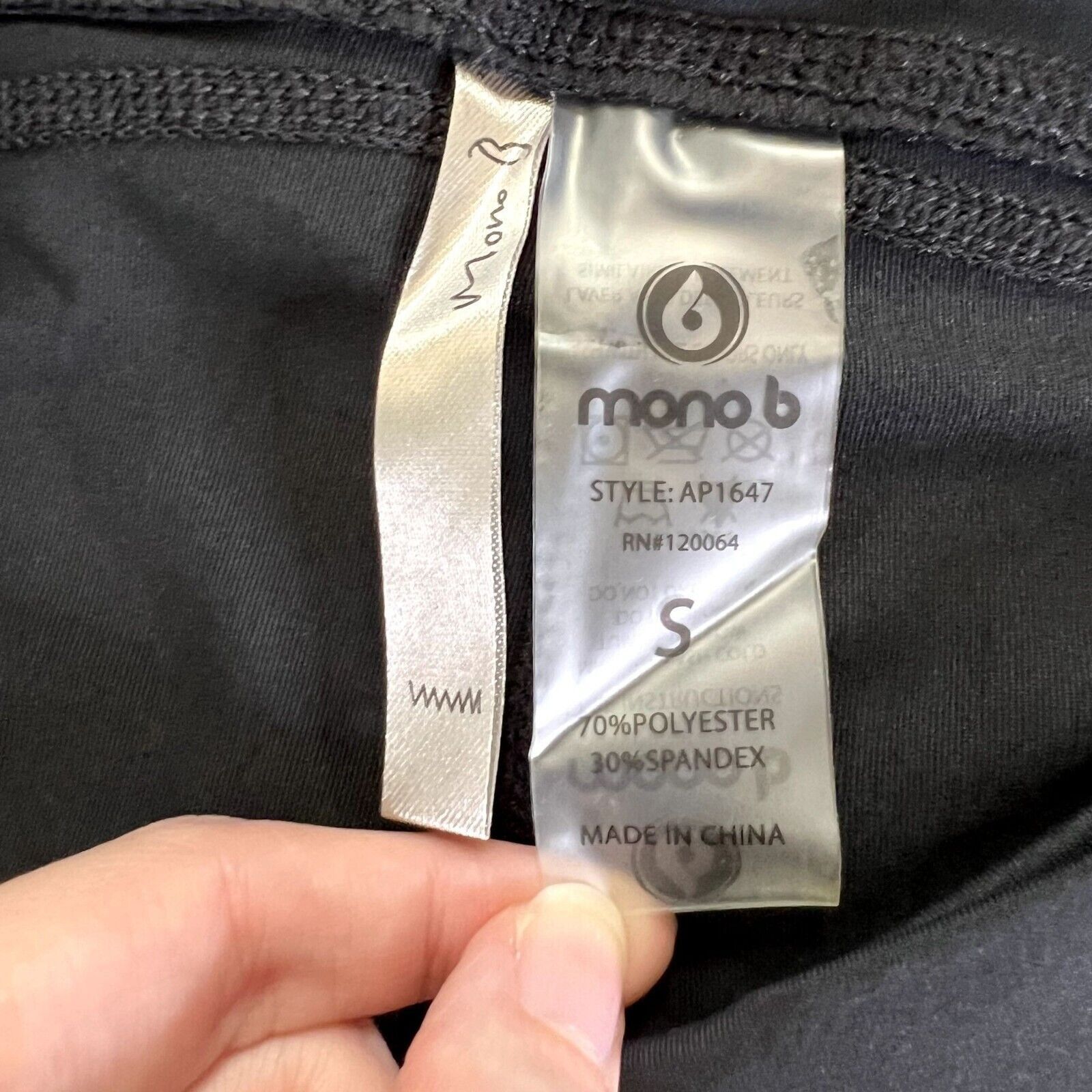 Other Mono B Moto Yoga Mesh Leggings Size 26" / US 2 / IT 38 - 6 Thumbnail