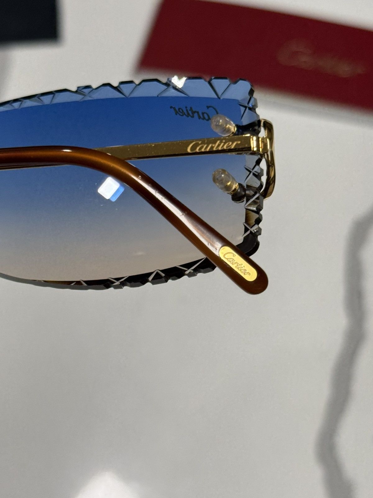 Cartier Cartier CT00920 001 Big C Frames w/ Custom Diamond Cut Lens Size ONE SIZE - 8 Thumbnail