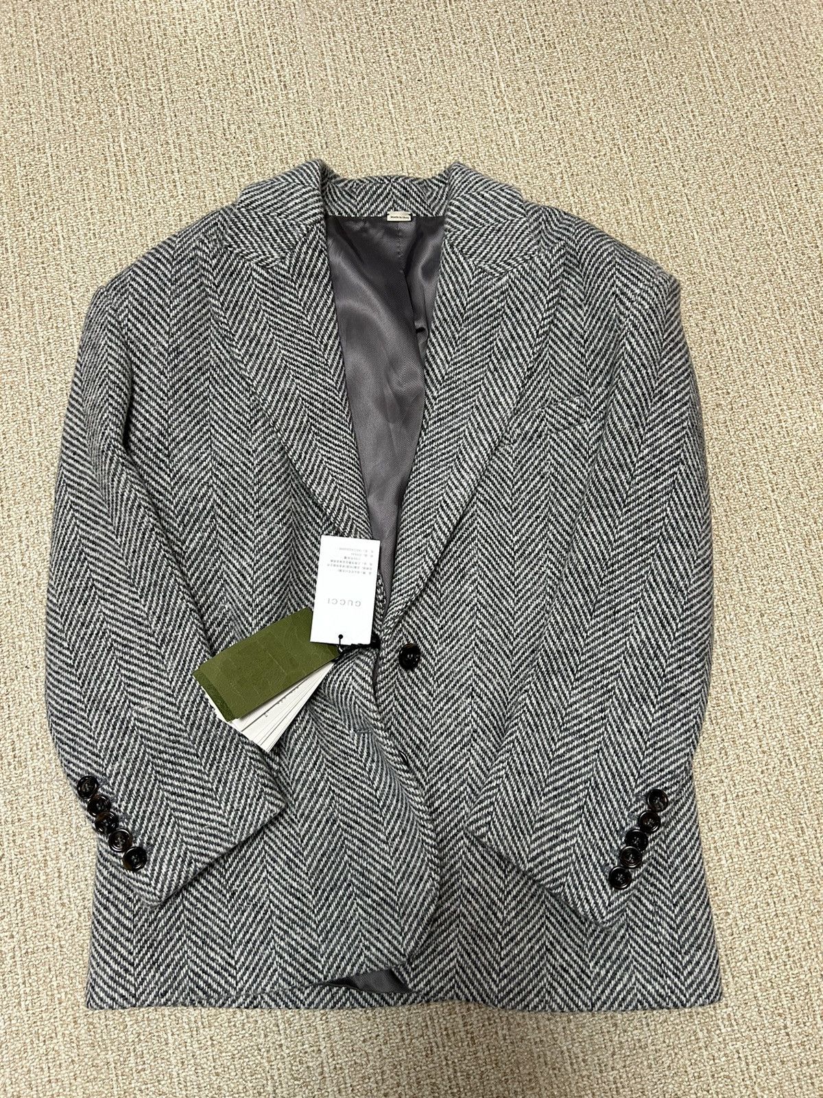 Gucci Gucci Single-Breasted Oversize Blazer size IT 38 Size XS / US 0-2 / IT 36-38 - 3 Thumbnail