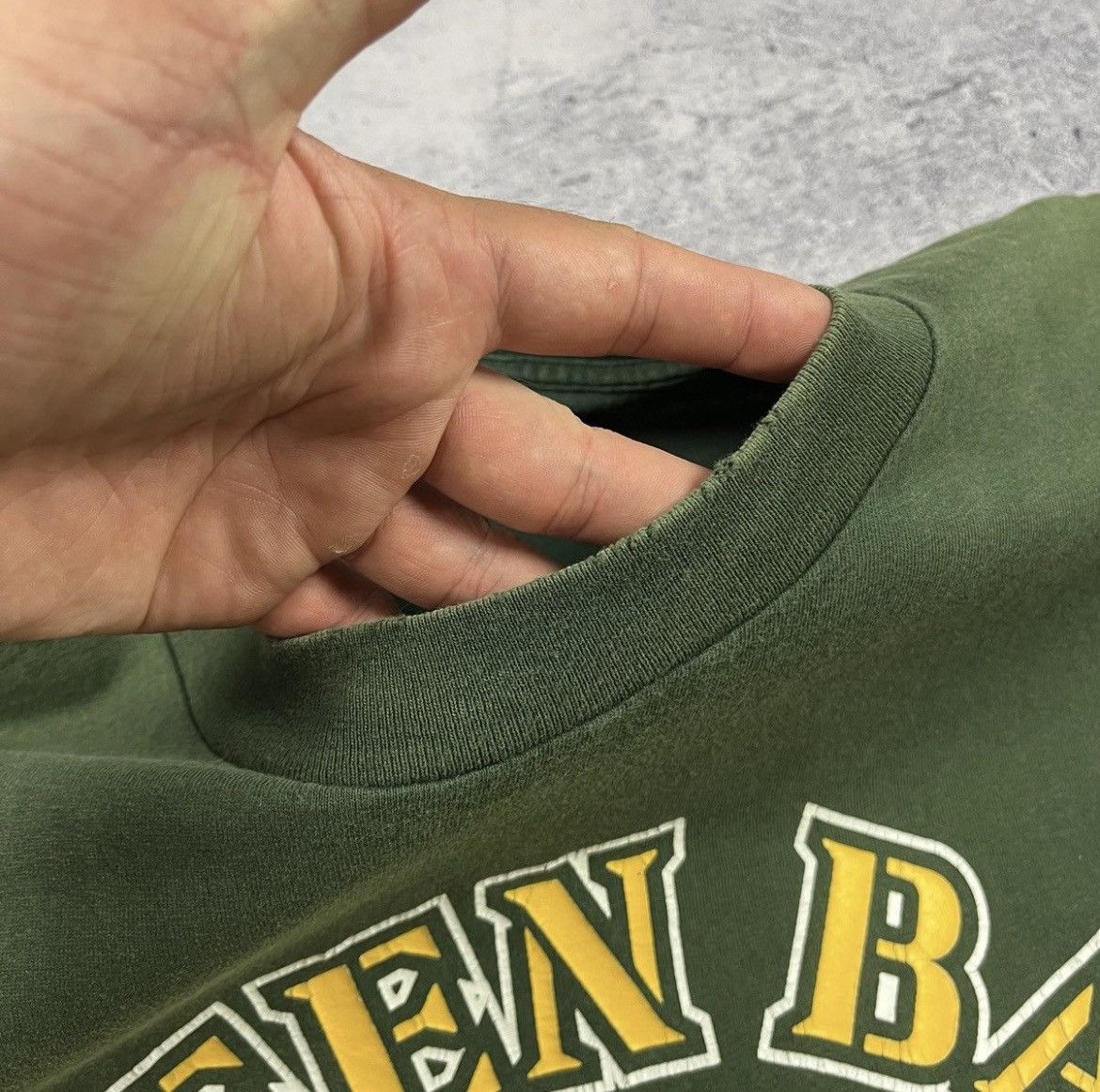 NFL Vintage Green Bay Packers NFL faded Made in USA tee 90’s Size US XL / EU 56 / 4 - 18 Thumbnail
