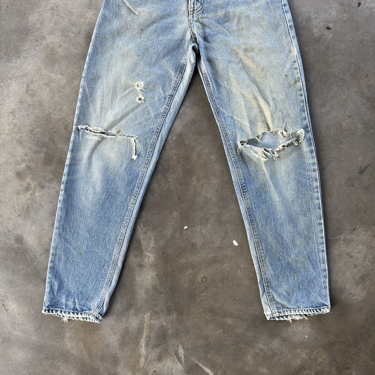 Edwin W28🔥Vintage Edwin Distressed Faded Rusty Denim Jean Pant Size US 28 / EU 44 - 2 Thumbnail