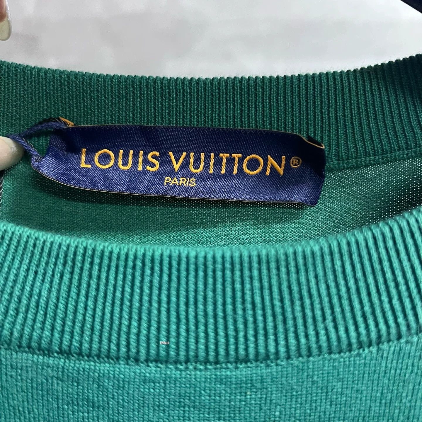 Louis Vuitton Louis Vuitton Green Logo Short Sleeve T-shirt Size US L / EU 52-54 / 3 - 2 Thumbnail