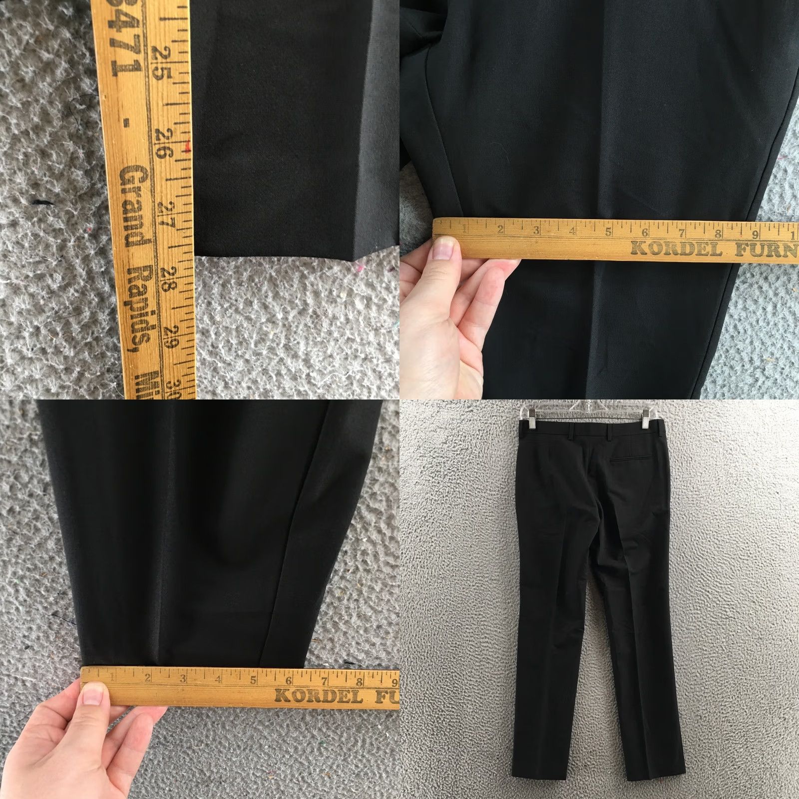 Kenneth Cole Kenneth Cole Reaction Dress Pants Womens 16R (30x27.5) Black Techni-Cole Size 38" / US 16 / IT 52 - 8 Thumbnail