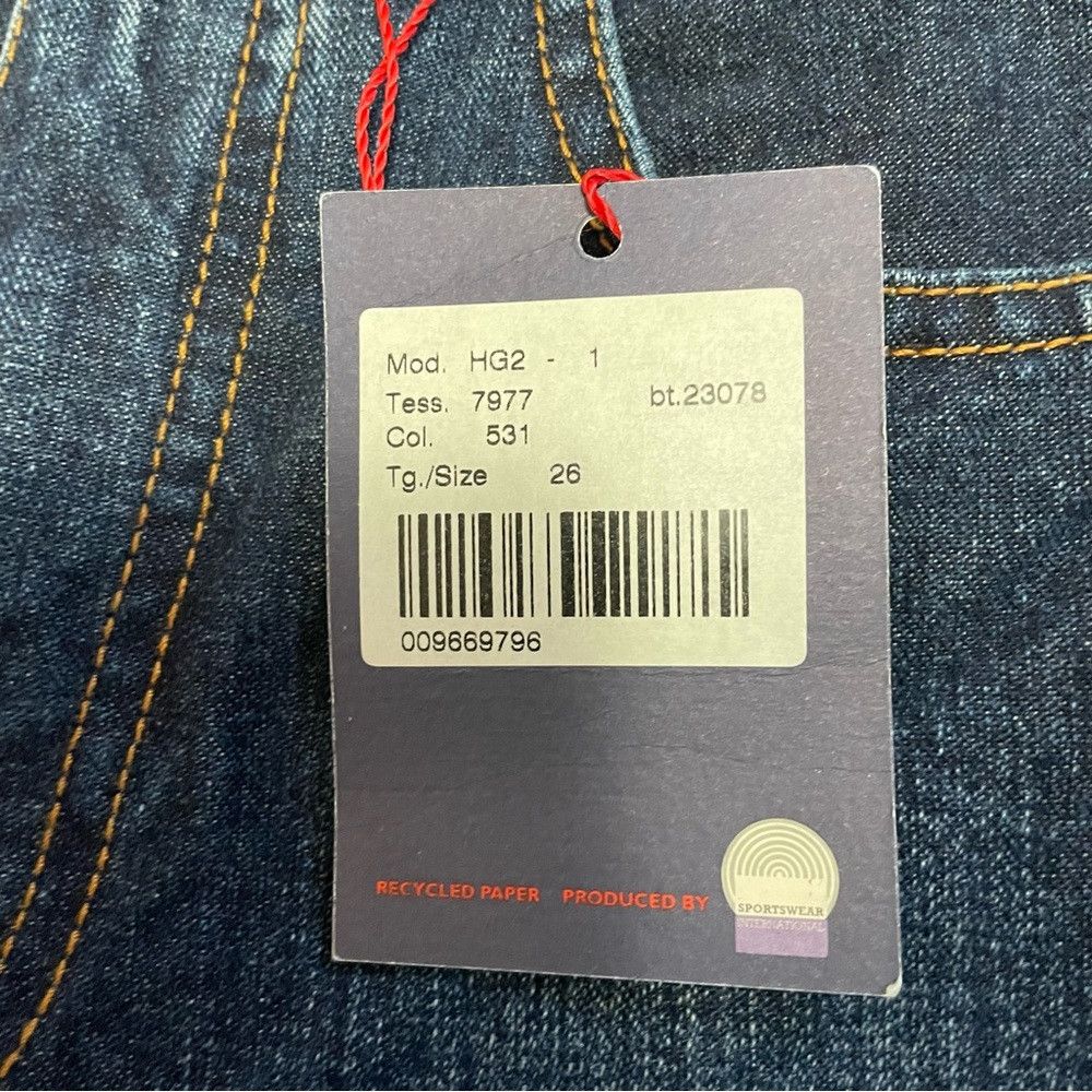 Katharine Hamnett London NWT New Hamnett Straight Leg Jeans Made In Italy Size 26 Size 26" / US 2 / IT 38 - 4 Thumbnail
