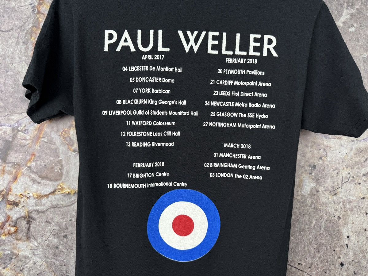 Vintage Paul Weller The Modfather Tour Concert T-Shirt Black Size S Size US S / EU 44-46 / 1 - 10 Thumbnail