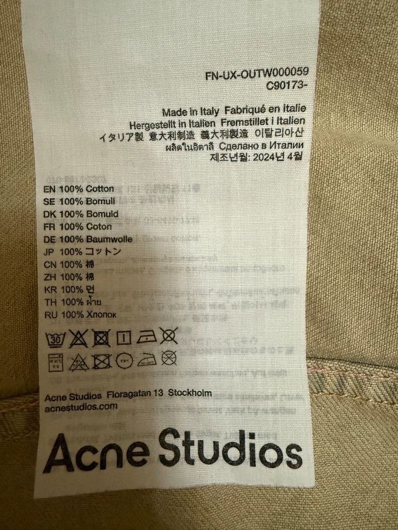 Acne Studios acne studios Retro silhouette denim jacket Size US S / EU 44-46 / 1 - 5 Thumbnail