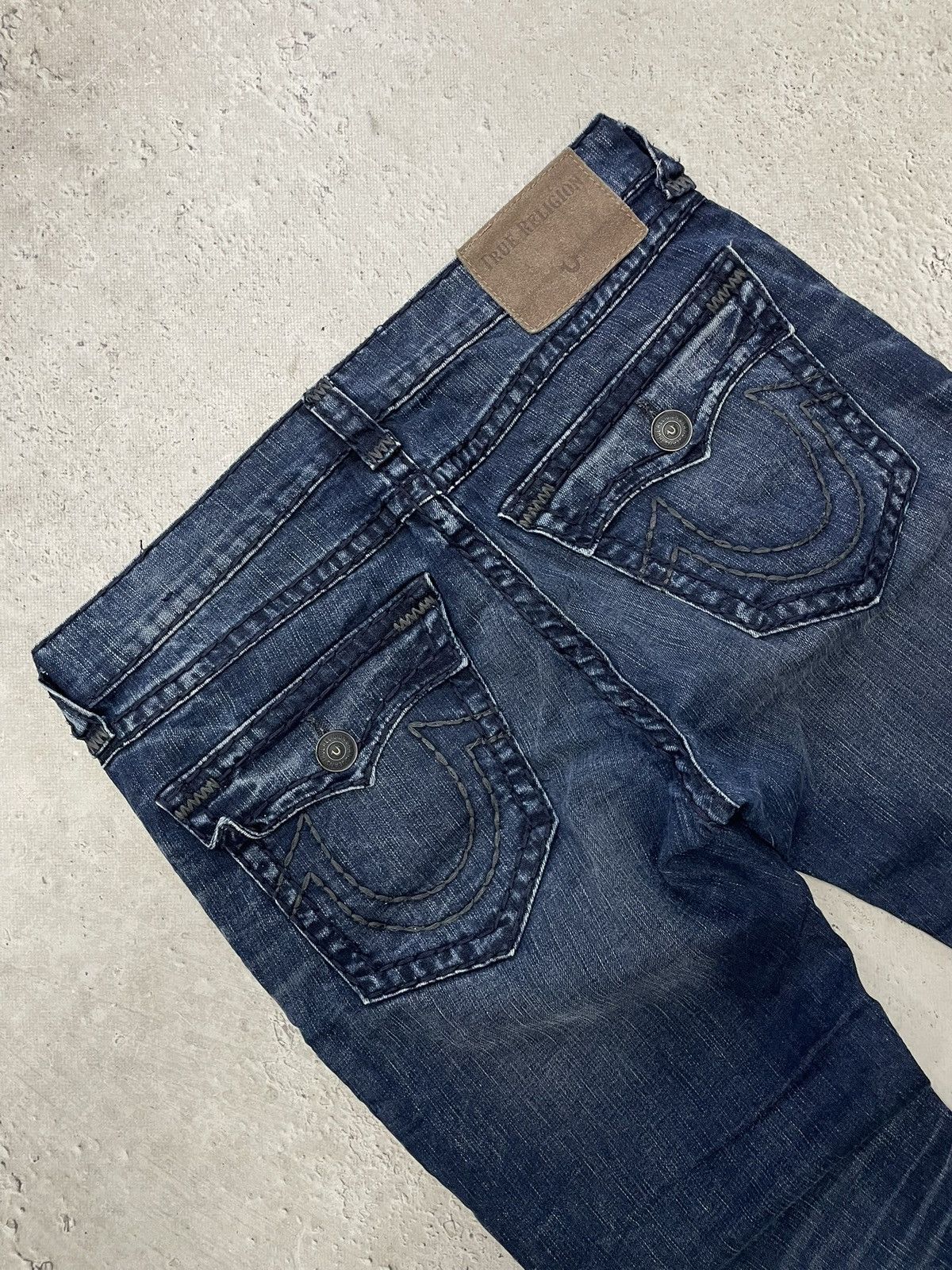 True Religion Truereligion jeans relaxed slim whiskered pants classic blue Size US 34 / EU 50 - 13 Thumbnail