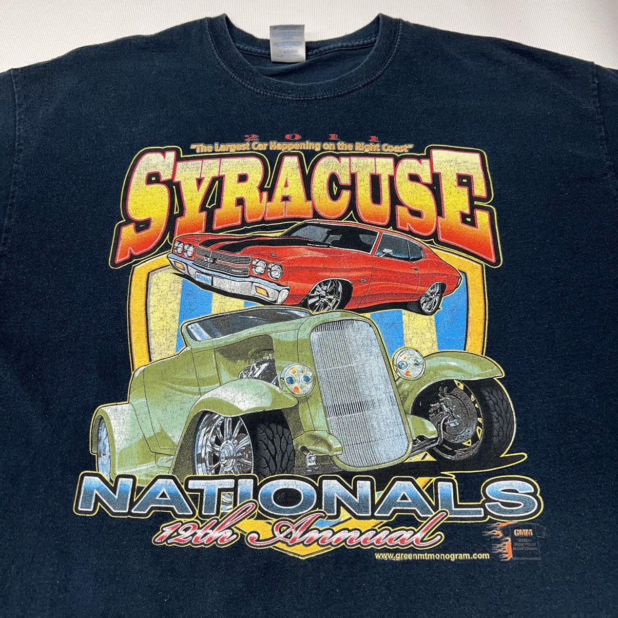 Gildan × Vintage VTG Car Tee Shirt Black Hot Rod Classic Syracuse Graphic Size US XL / EU 56 / 4 - 7 Thumbnail