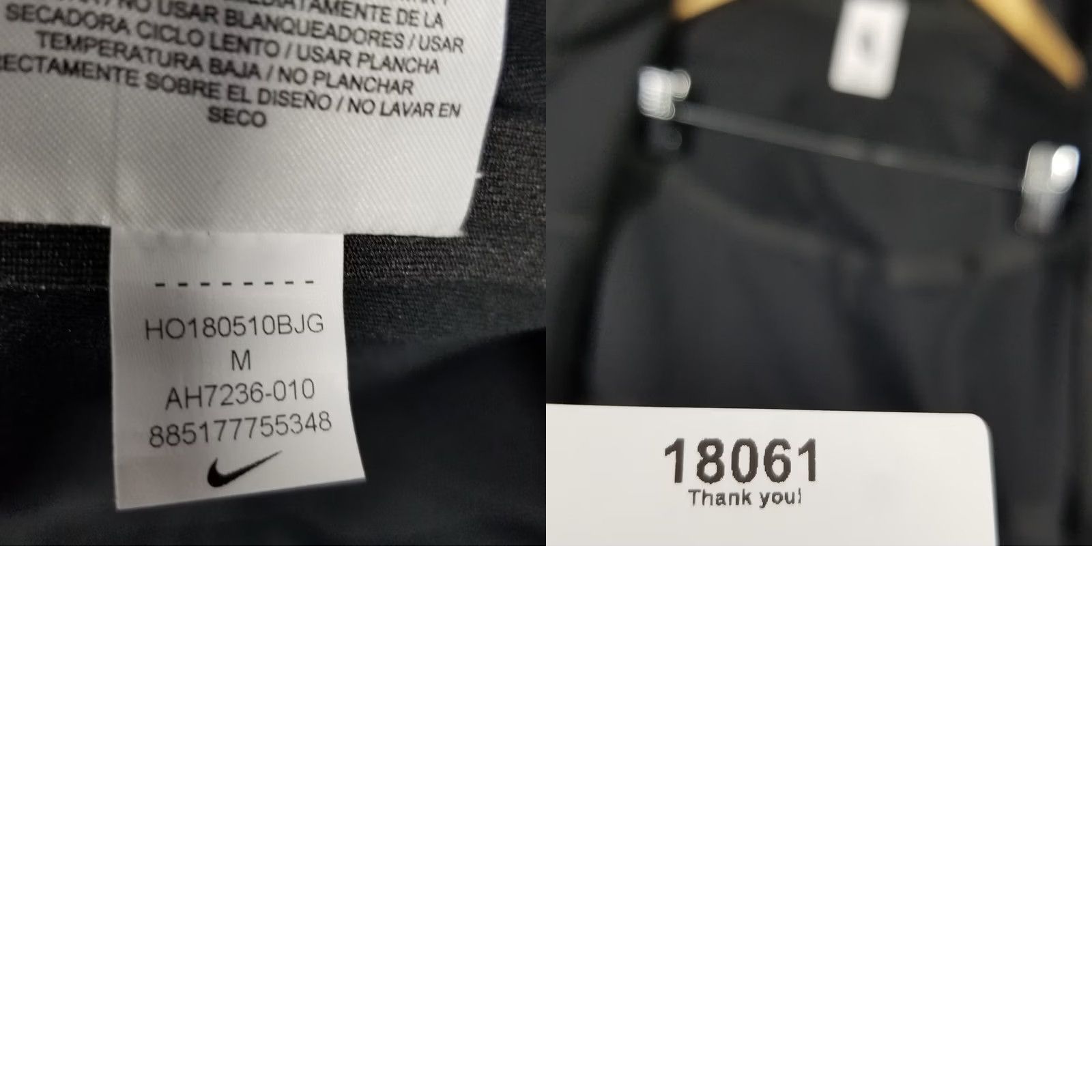 Nike NIKE NIKELAB 2 in 1 Crop JACKET RAIN Wind COAT BLACK AH7236-010 WOMEN's M Jacket Size M / US 6-8 / IT 42-44 - 9 Thumbnail
