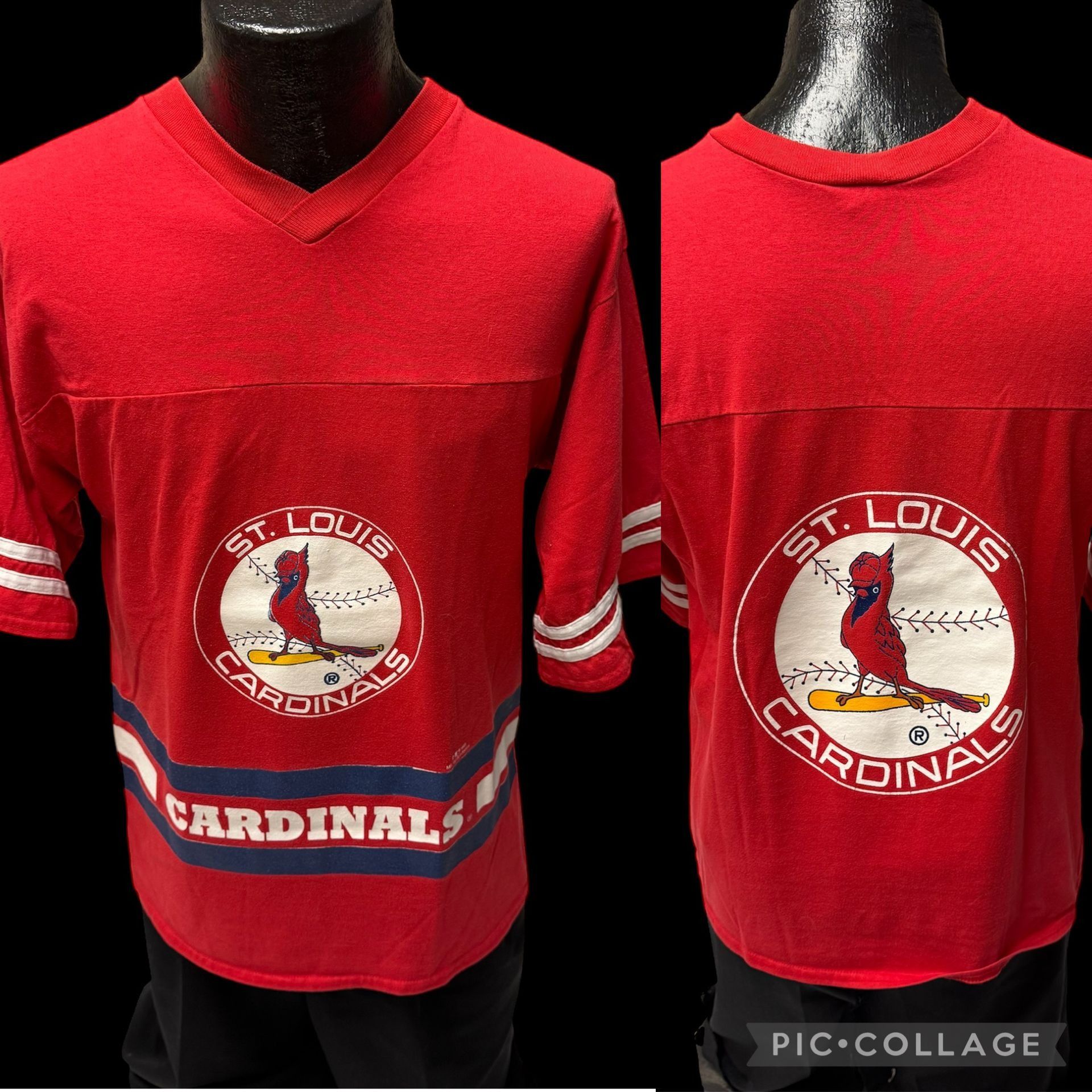 Other Vtg Sportonics 50/50 RINGER 1995 St Louis Cardinals T Shirt Size US L / EU 52-54 / 3 - 1 Thumbnail