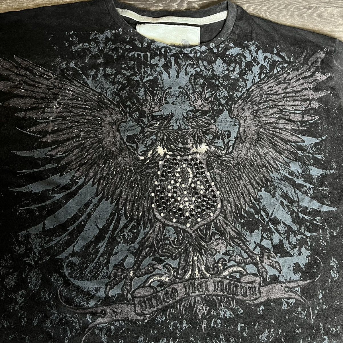 Affliction Vintage Y2K Affliction Style Studded Wings Graphic Logo Tee Size US XXL / EU 58 / 5 - 3 Thumbnail
