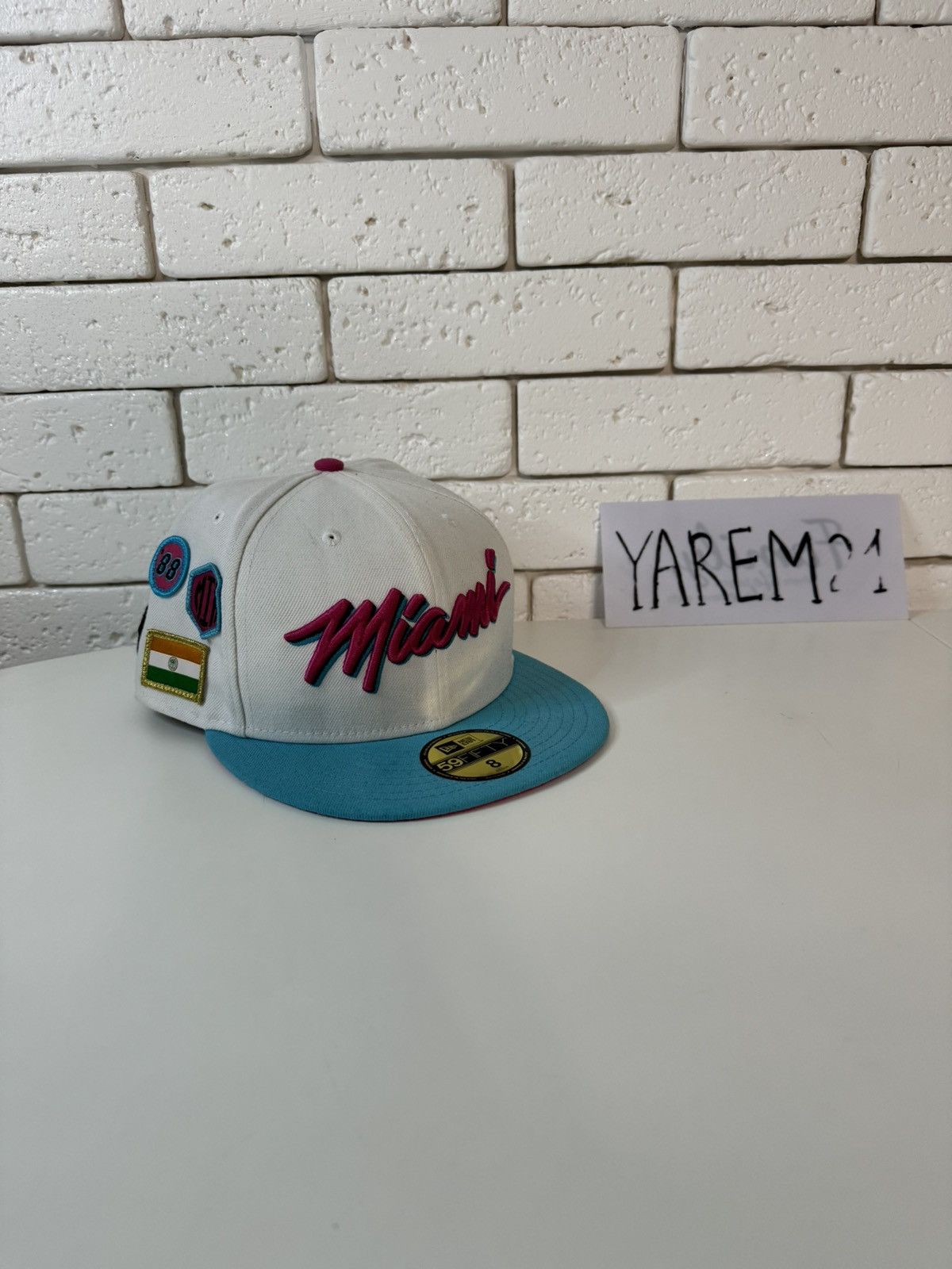 New Era Miami Heat New Era cap hat Size ONE SIZE - 1 Thumbnail
