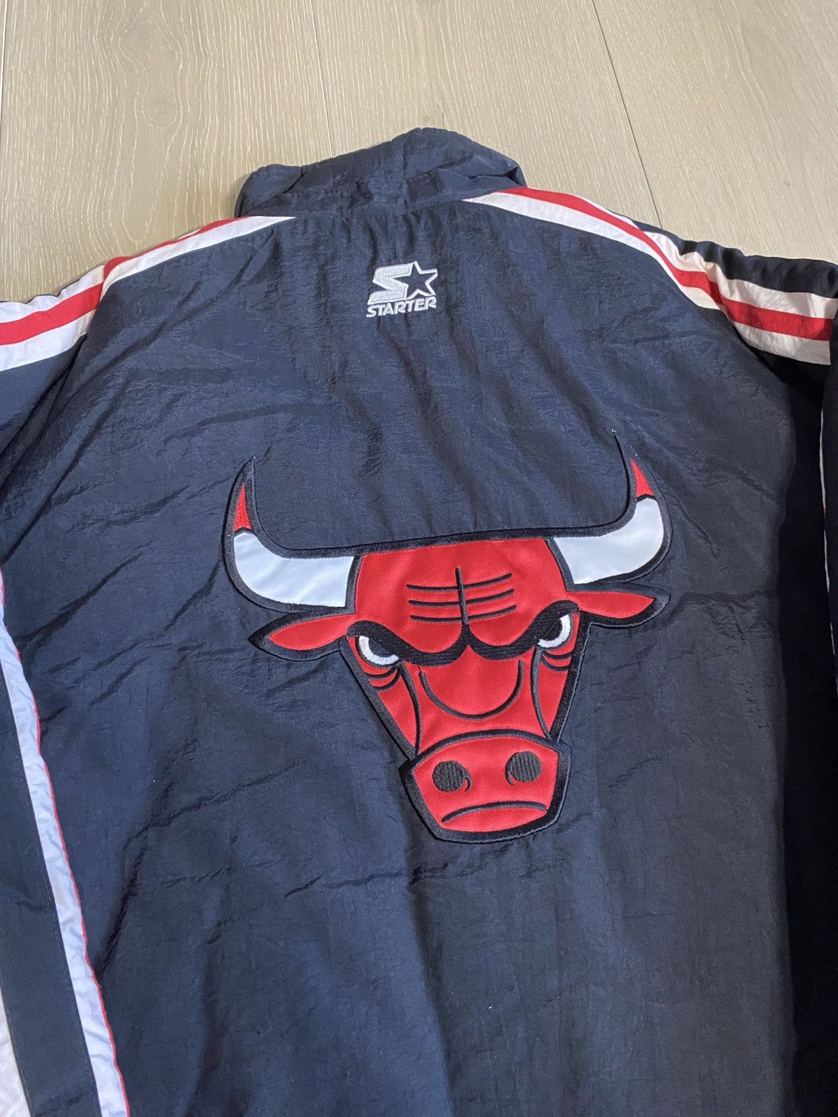 Starter Vintage 1990’s Starter Chicago Bulls Jacket Size US XL / EU 56 / 4 - 4 Thumbnail