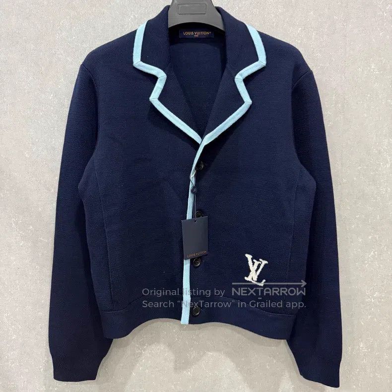 Louis Vuitton Louis Vuitton Tylerlogo jacquard wool knit cardigan jacket Size US M / EU 48-50 / 2 - 2 Thumbnail
