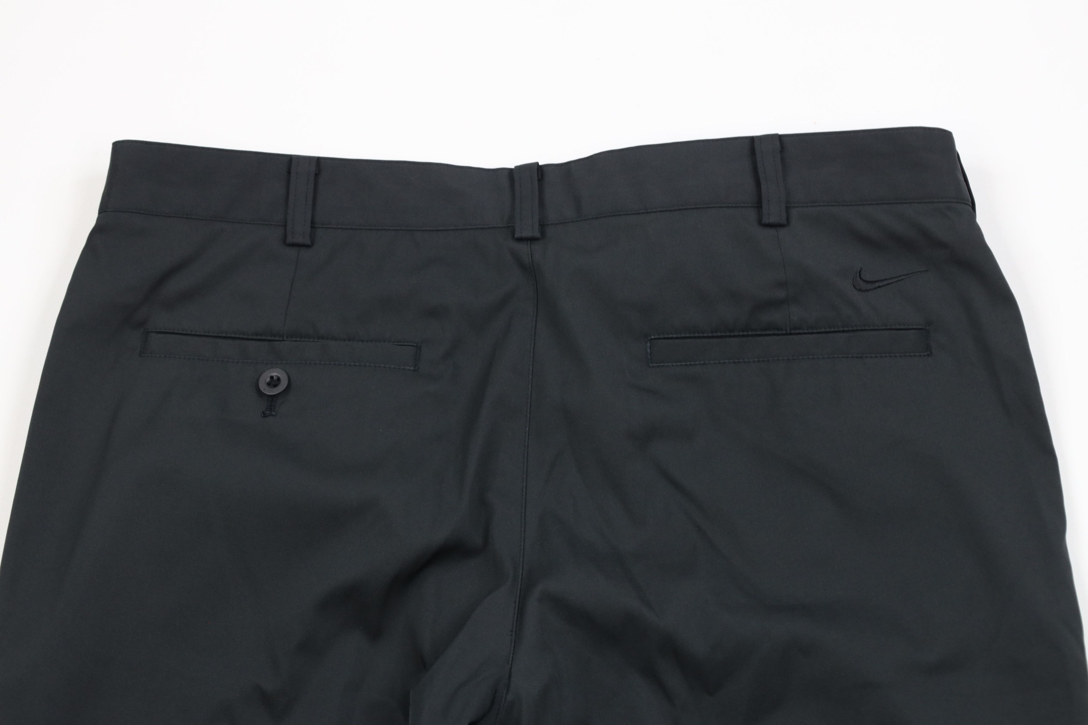 Nike × Vintage Nike Golf Mini Swoosh Flat Front Tech Chino Pants Black Size US 34 / EU 50 - 9 Thumbnail