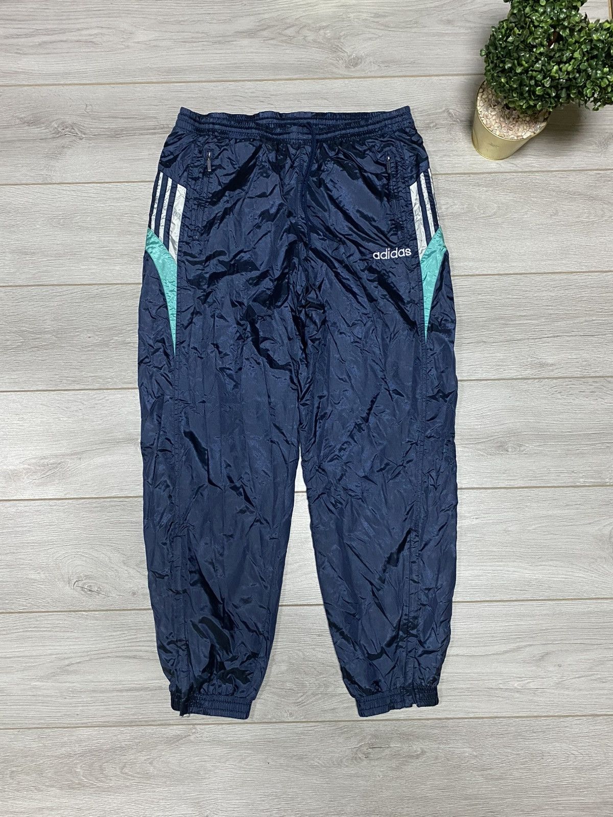 Adidas Adidas vintage track suit zip patterns 90s pants jacket Size US L / EU 52-54 / 3 - 4 Thumbnail
