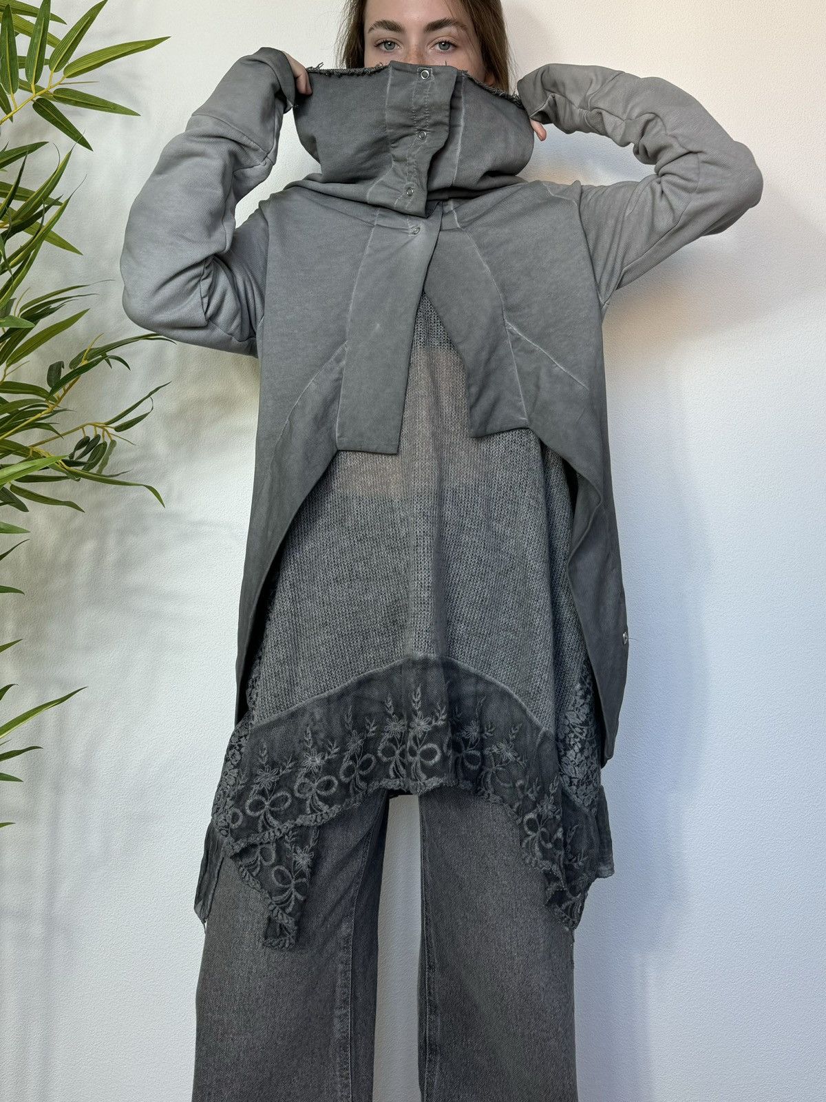 Vintage AVANT GARDE PLEASE ASYMMETRICAL ISSEY MIYAKE STYLE JACKET Size ONE SIZE - 1 Thumbnail