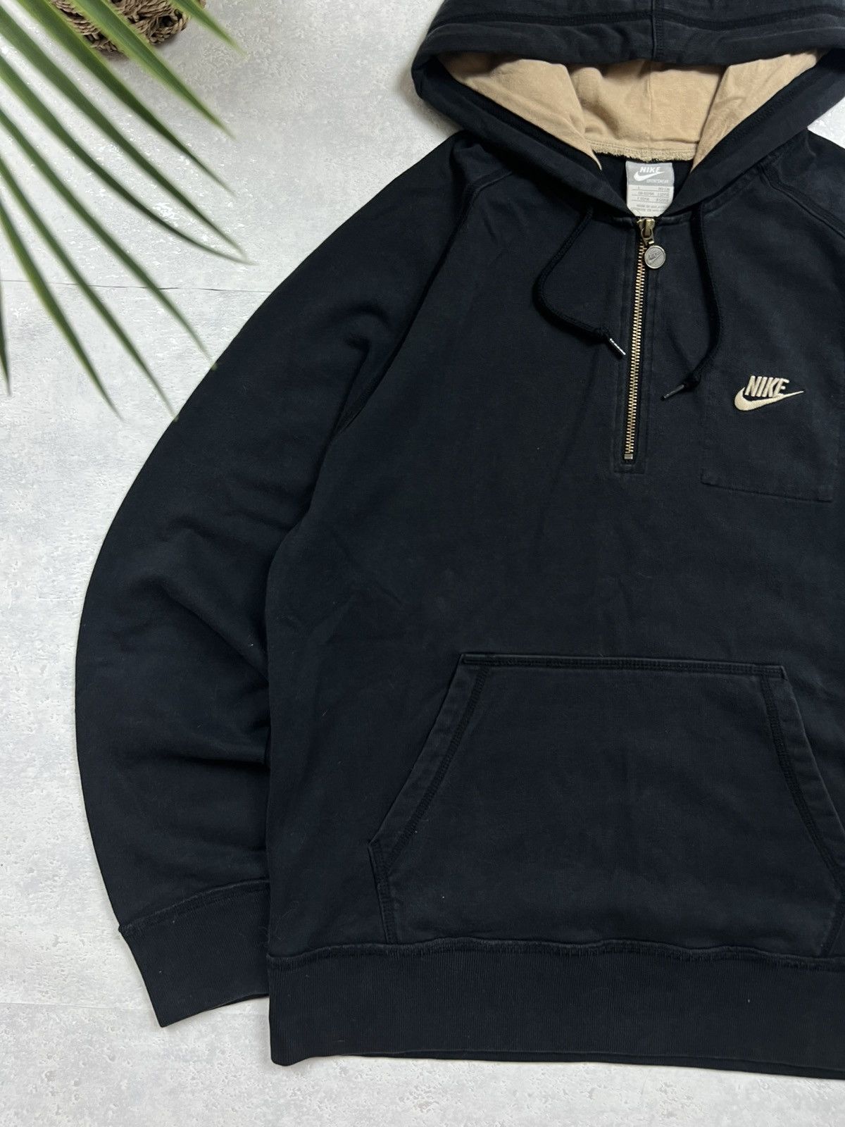 Nike 90s Nike Retro Logo 1/4 Zip Vintage Y2K Oversized Hoodie Size US L / EU 52-54 / 3 - 2 Thumbnail