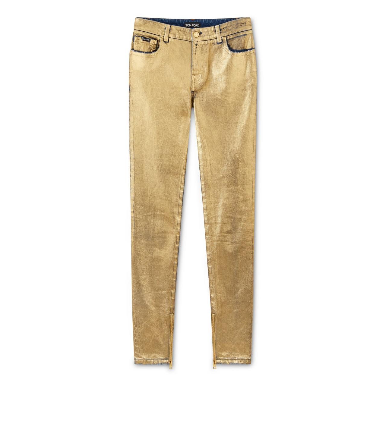 o1w1db10225 PAD084 Jeans in Gold