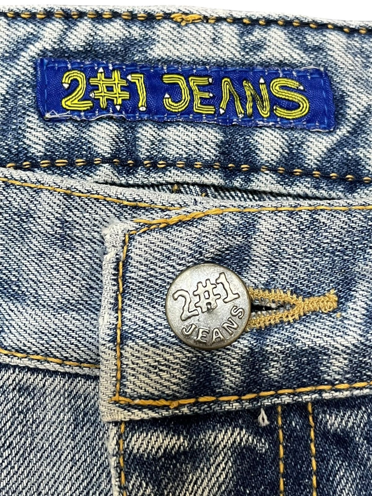 20471120 × Japanese Brand Vintage 2#1 Bleach Ripped Grunge Distressed Denim Size US 30 / EU 46 - 5 Thumbnail