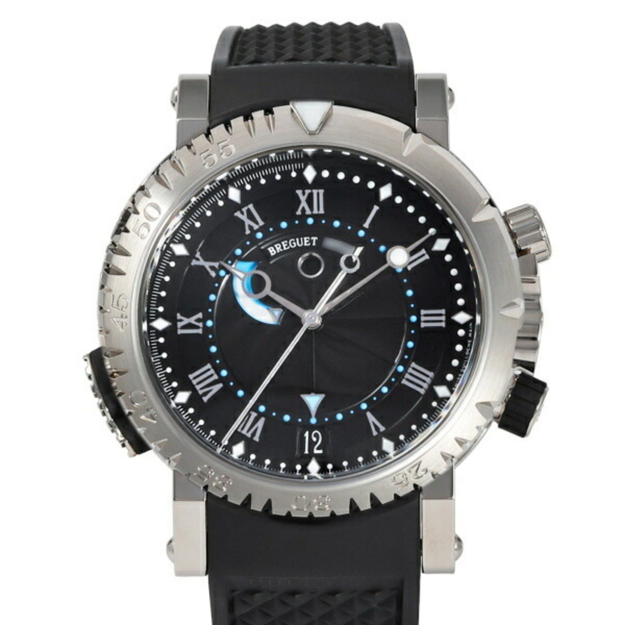 Breguet Marine Royal 5847BB 92 5ZV Black Dial Men's Watch __