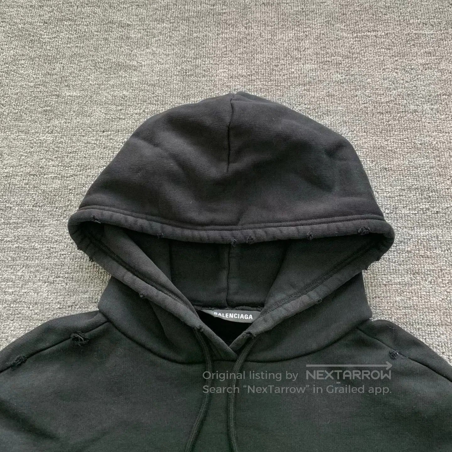 Balenciaga Balenciaga Alien Print Black Hoodie. Size US XXS / EU 40 - 4 Thumbnail