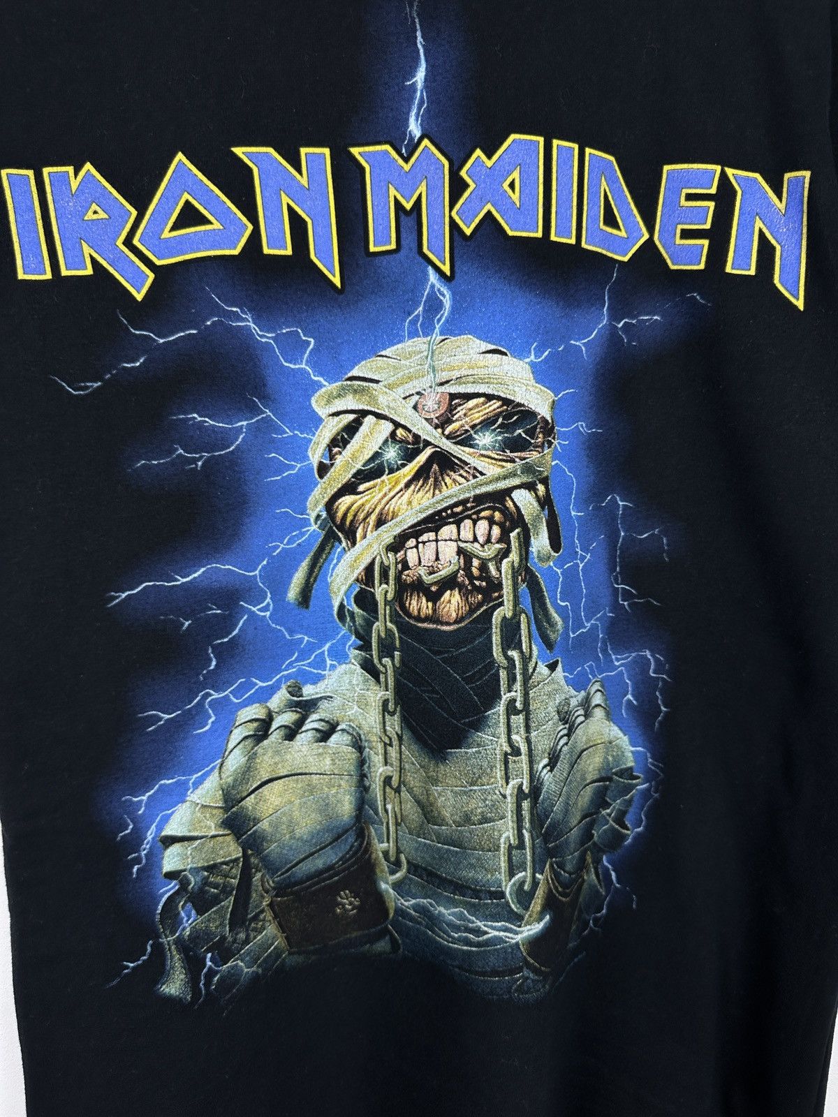 Band Tees Vintage Iron Maiden Skull Mummy Graphic Rock T Shirt Tee Size US M / EU 48-50 / 2 - 3 Thumbnail