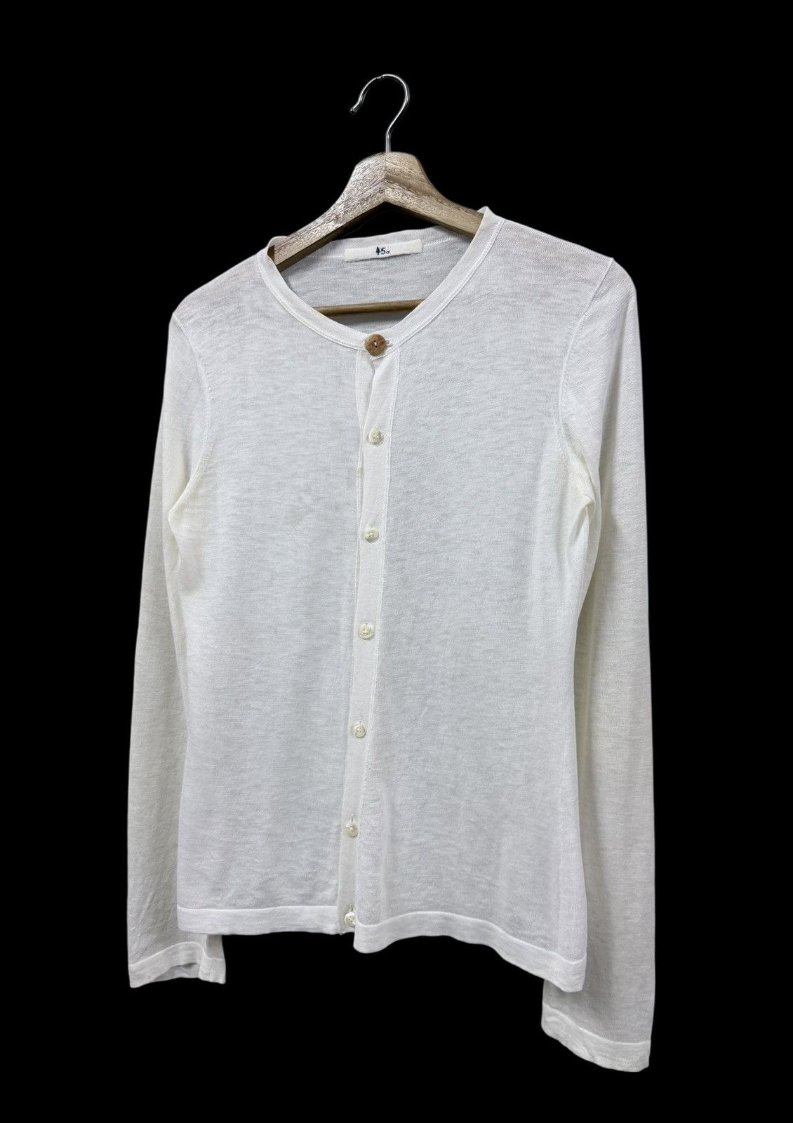 45rpm Vtg🔥45rpm White Cardigan jacket Size US S / EU 44-46 / 1 - 6 Thumbnail