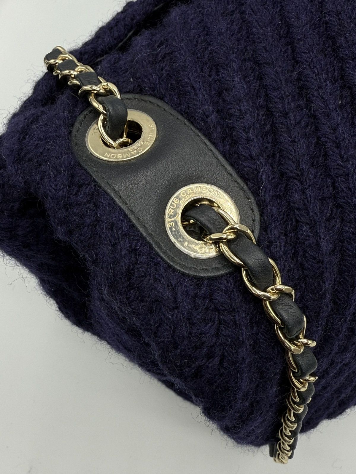 Chanel RARE XXL Chanel Knit Purple - luggage Flap bag Size ONE SIZE - 12 Thumbnail