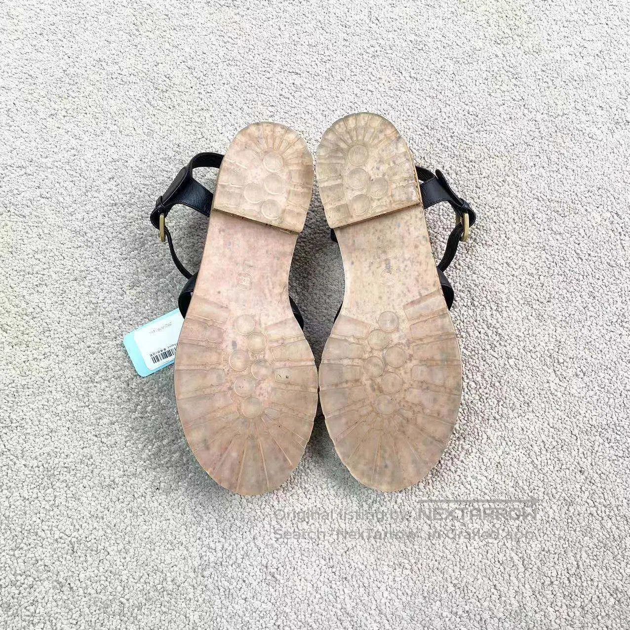 Chanel Chanel Rhinestone logo flat sandals| Size US 6.5 / IT 36.5 - 6 Thumbnail