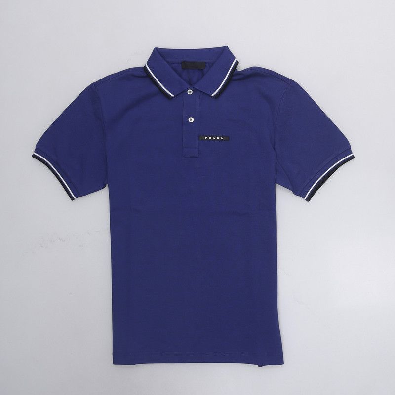 Prada Prada Striped Logo Short Sleeve Polo-2506 Size US M / EU 48-50 / 2 - 4 Thumbnail