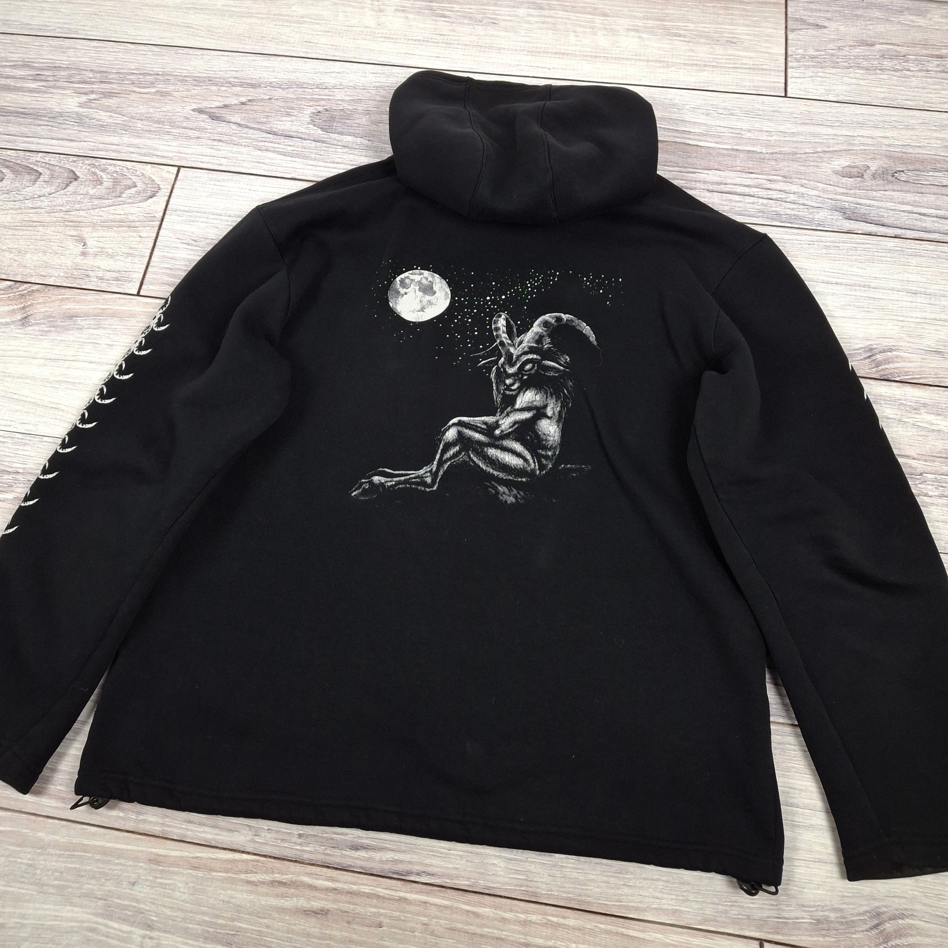 Band Tees × Vintage Nokturnal Mortum - Goat Horns original vintage hoodie 00s Size US XL / EU 56 / 4 - 6 Thumbnail